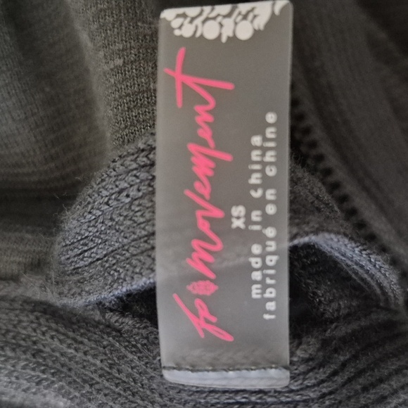 Free People Movement Velour Athleisure Gray Jumpsuit, Size XS Cozy Loungewear - Picture 13 of 14